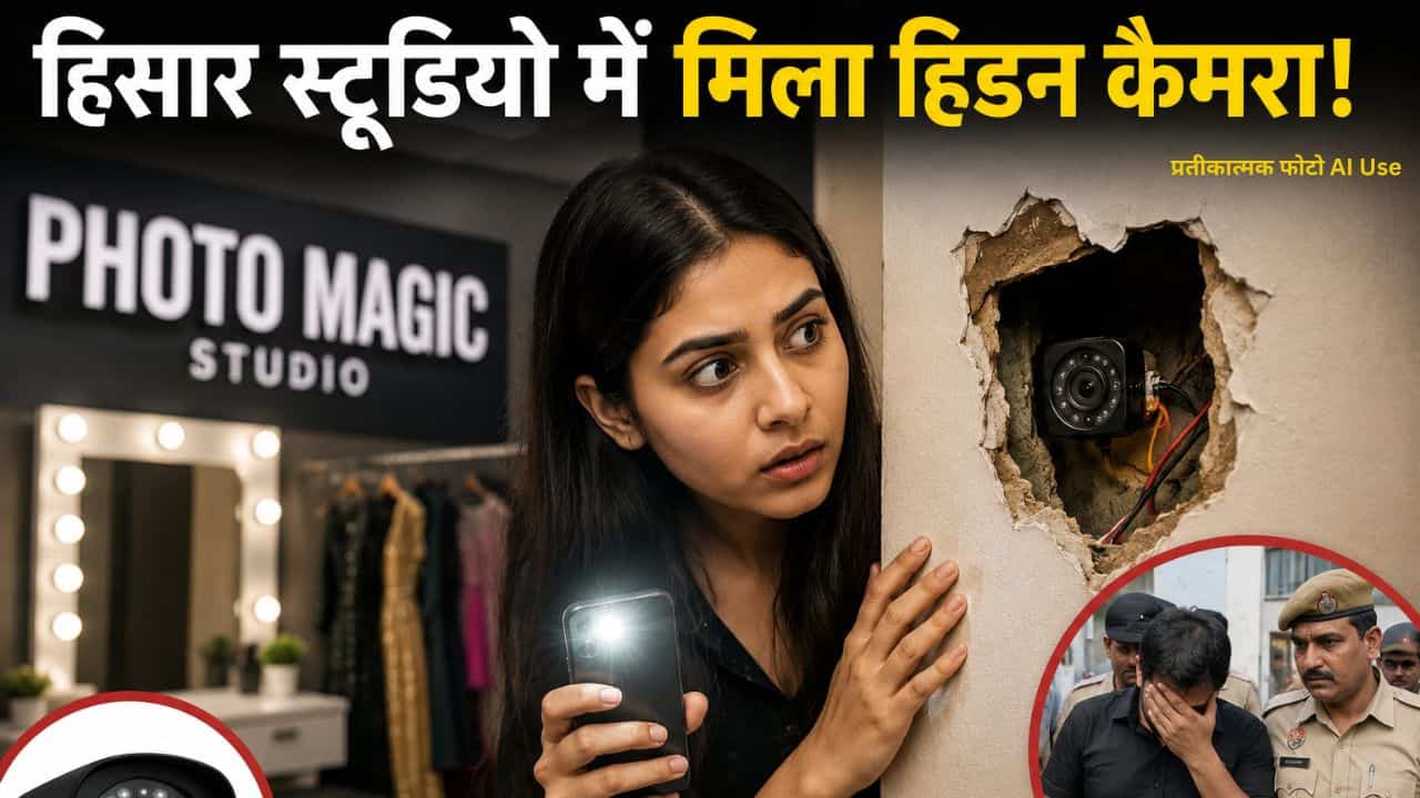Hisar news : फोटोशूट के बहाने हिडन कैमरा, चेंजिंग रूम में युवती ने ऐसे पकड़ा पूरा खेल