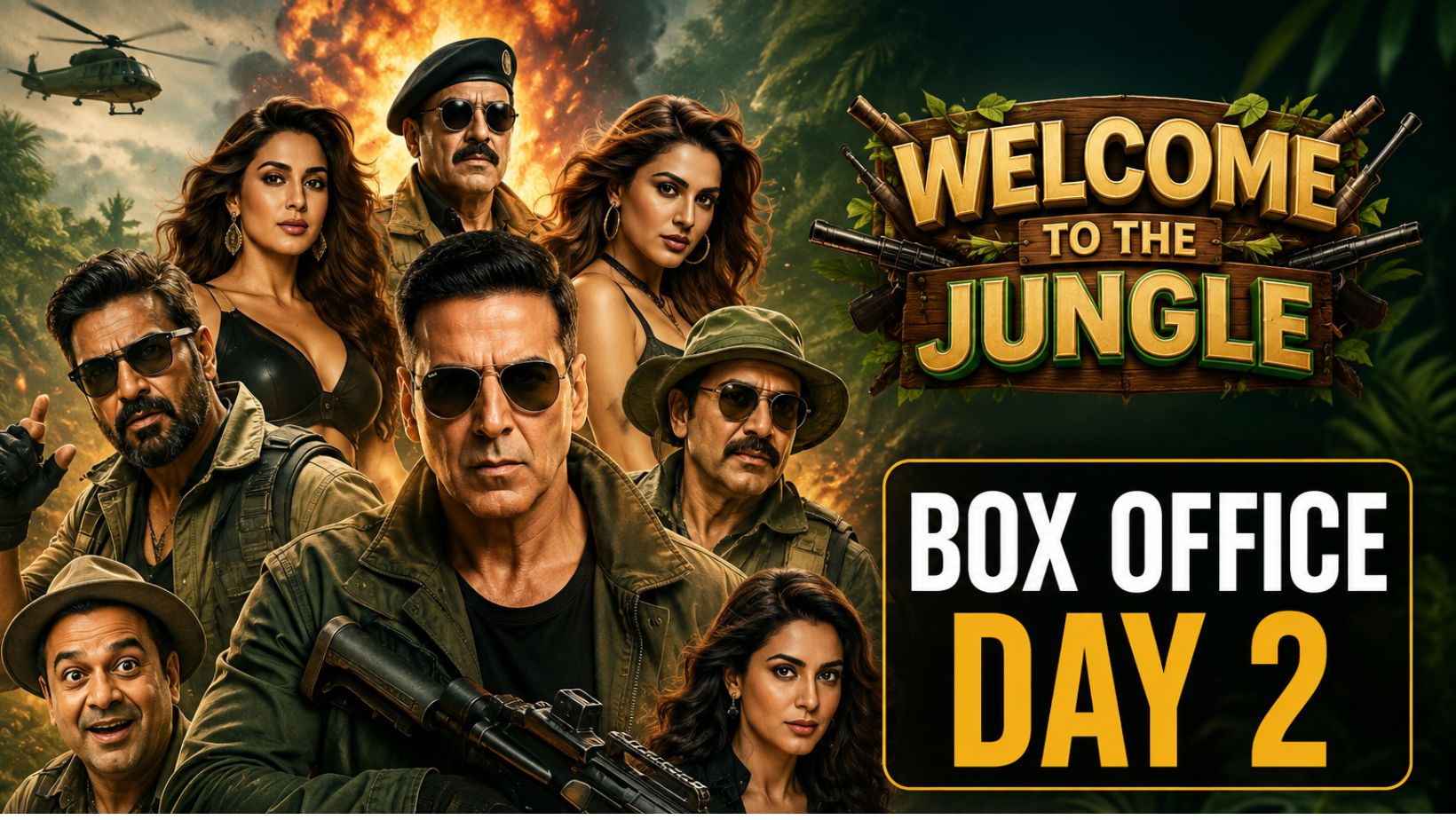 Welcome To The Jungle : अक्षय कुमार की फिल्म ने दूसरे दिन पकड़ी रफ्तार, वीकेंड पर बॉक्स ऑफिस में मचाया धमाल