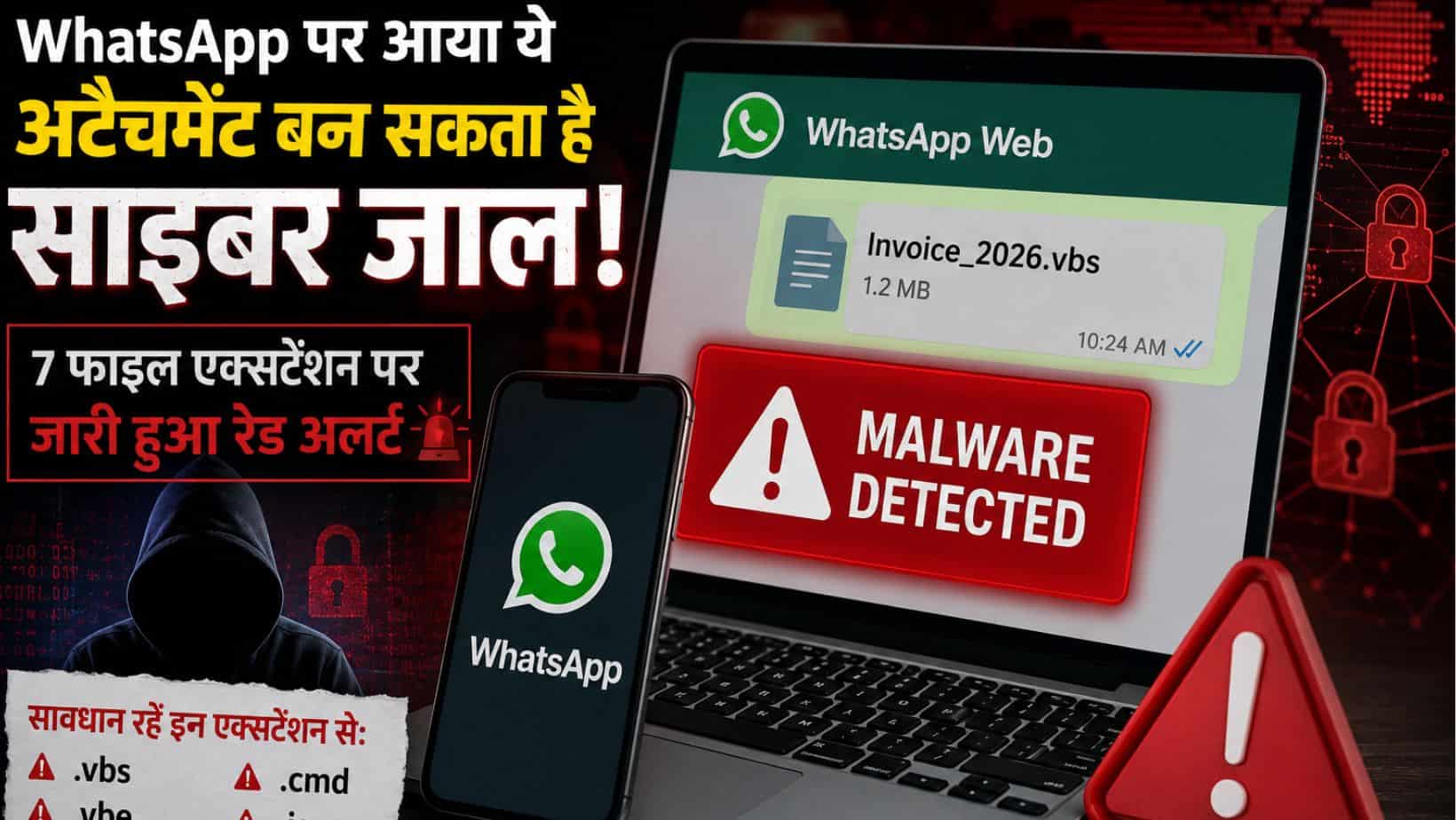 WhatsApp Web यूजर्स अलर्ट, इन 7 फाइलों पर क्लिक करते ही हैक हो सकता है कंप्यूटर, बैंक डिटेल्स चोरी