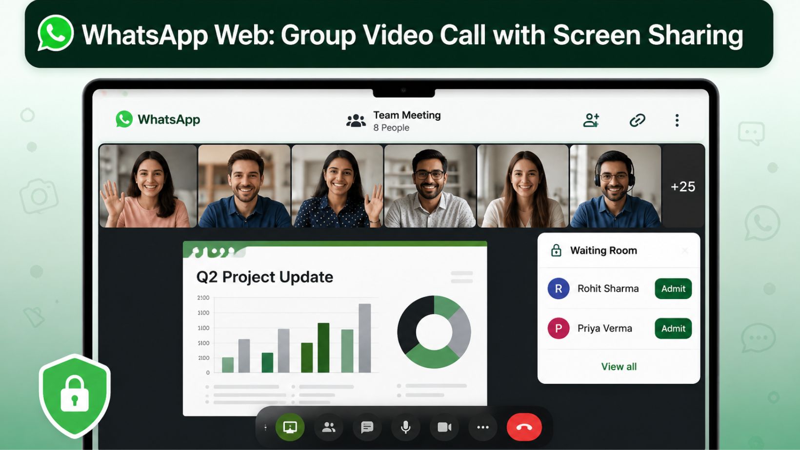 WhatsApp Web पर जल्द होगी ग्रुप वीडियो कॉलिंग, स्क्रीन शेयरिंग और वेटिंग रूम जैसे फीचर्स